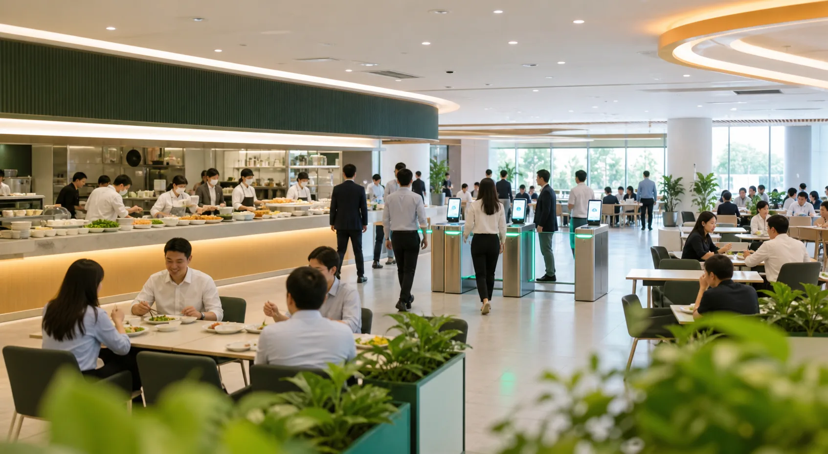 智慧食堂团餐服务场景